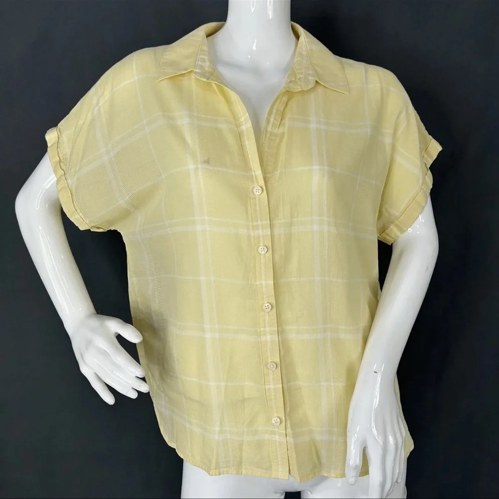 Patagonia Women's Lightweight A/C Top Shirt Harvest Windowpane Size Small - Picture 1 of 7